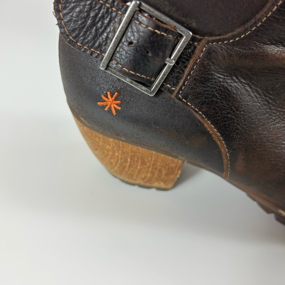 The Art Company Women Brown Leather Ankle Booties, Style 516 - Picture 9 of 14